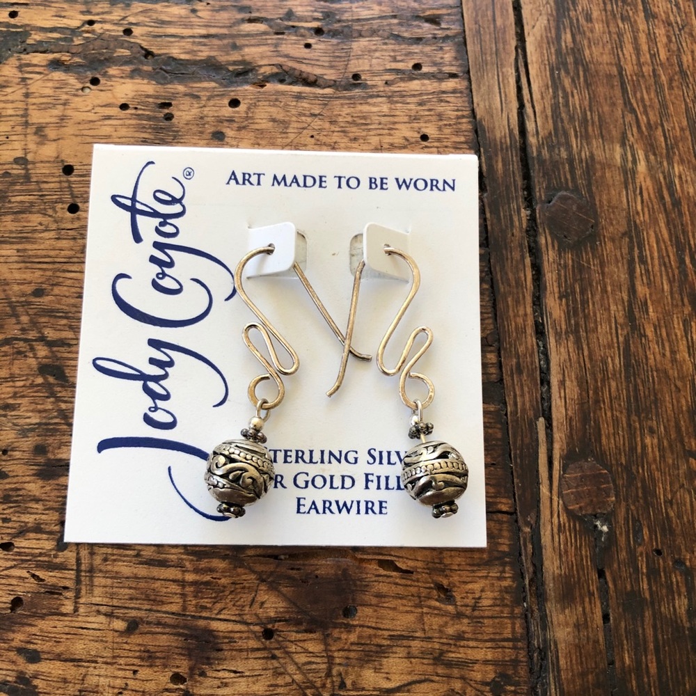 Jody Coyote Sterling Earrings